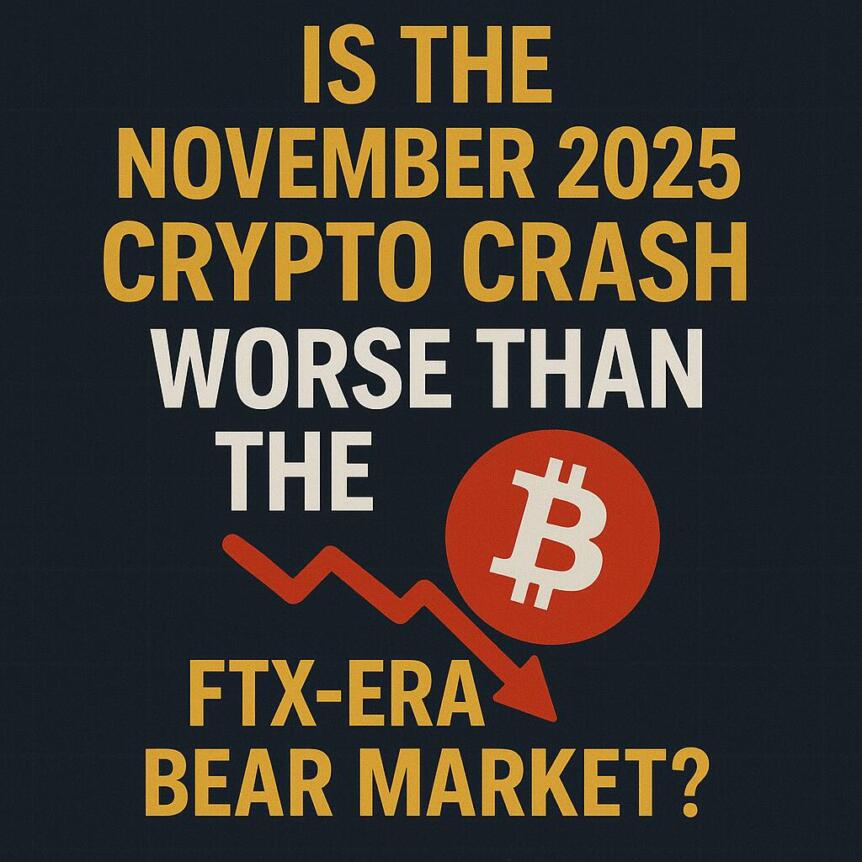 Is the November 2025 Crypto Crash Worse Than the FTX-Era Bear Market?