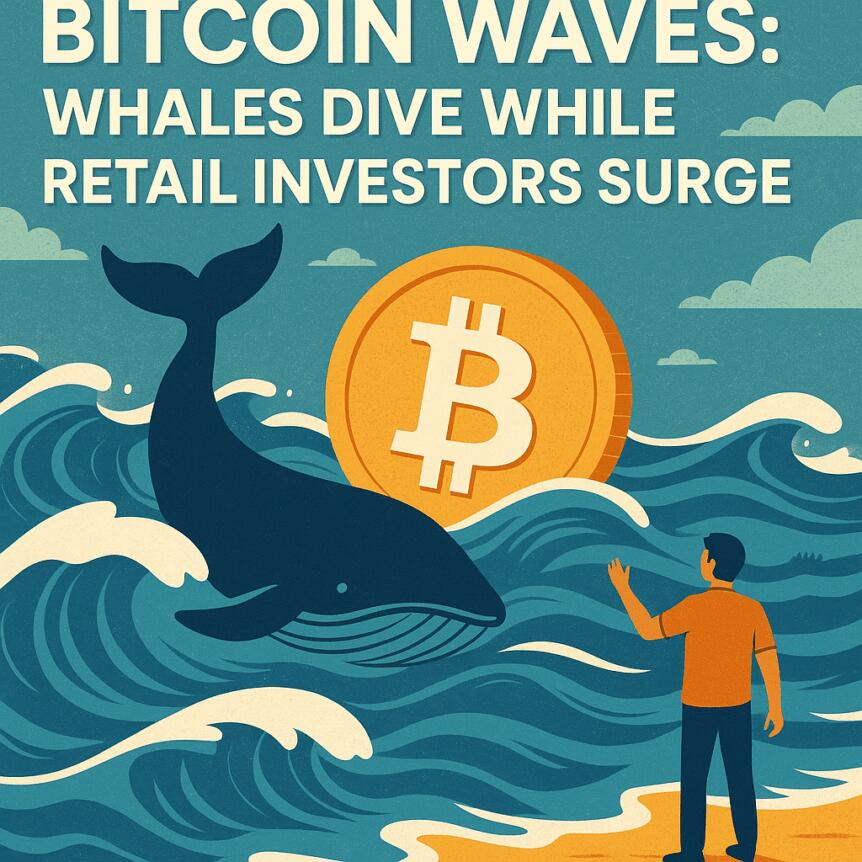 Bitcoin Waves: Whales Dive While Retail Investors Surge