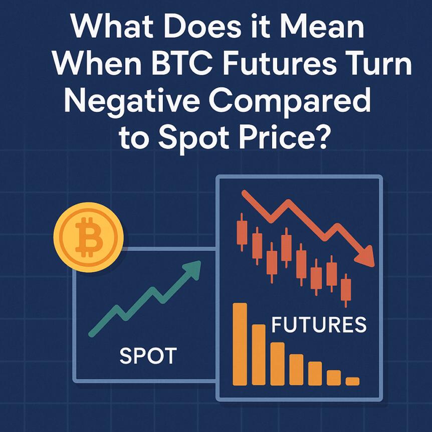 What Does it Mean When BTC Futures Turn Negative Compared to Spot Price?
