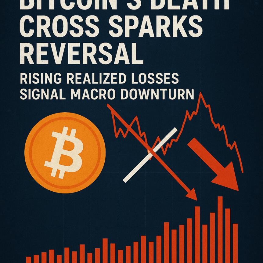 Bitcoin’s Death Cross Sparks Reversal: Rising Realized Losses Signal Macro Downturn