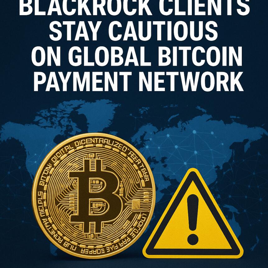 BlackRock Clients Stay Cautious on Global Bitcoin Payment Network