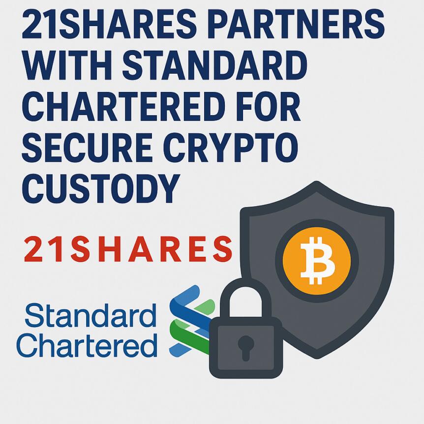 21Shares Partners with Standard Chartered for Secure Crypto Custody