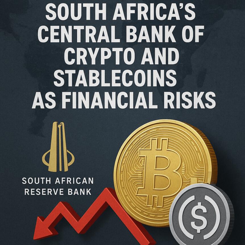 South Africa’s Central Bank Warns of Crypto and Stablecoins as Financial Risks