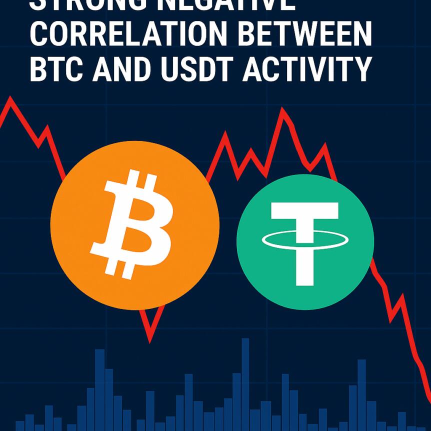 Glassnode Reveals Strong Negative Correlation Between BTC and USDT Activity