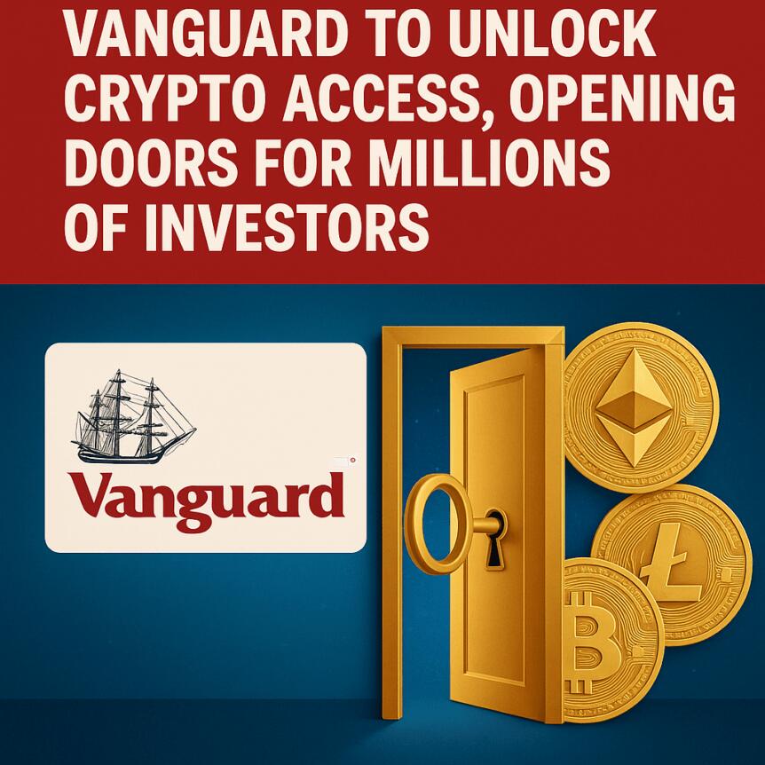 Vanguard to Unlock Crypto Access, Opening Doors for Millions of Investors