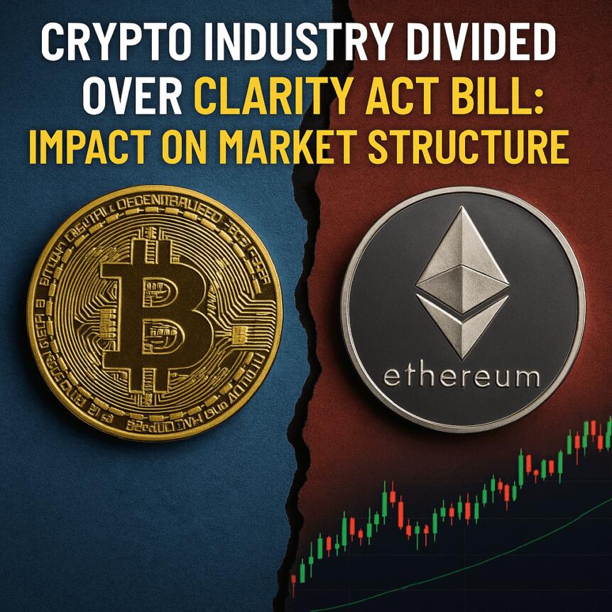 Crypto Industry Divided Over CLARITY Act Bill: Impact on Market Structure