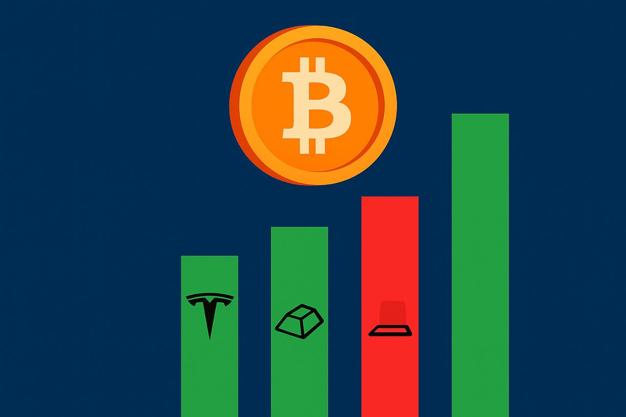 Bitcoin Tops Global Asset Rankings with 62% Gain, Outpacing Tesla, Gold, and Tech Giants
