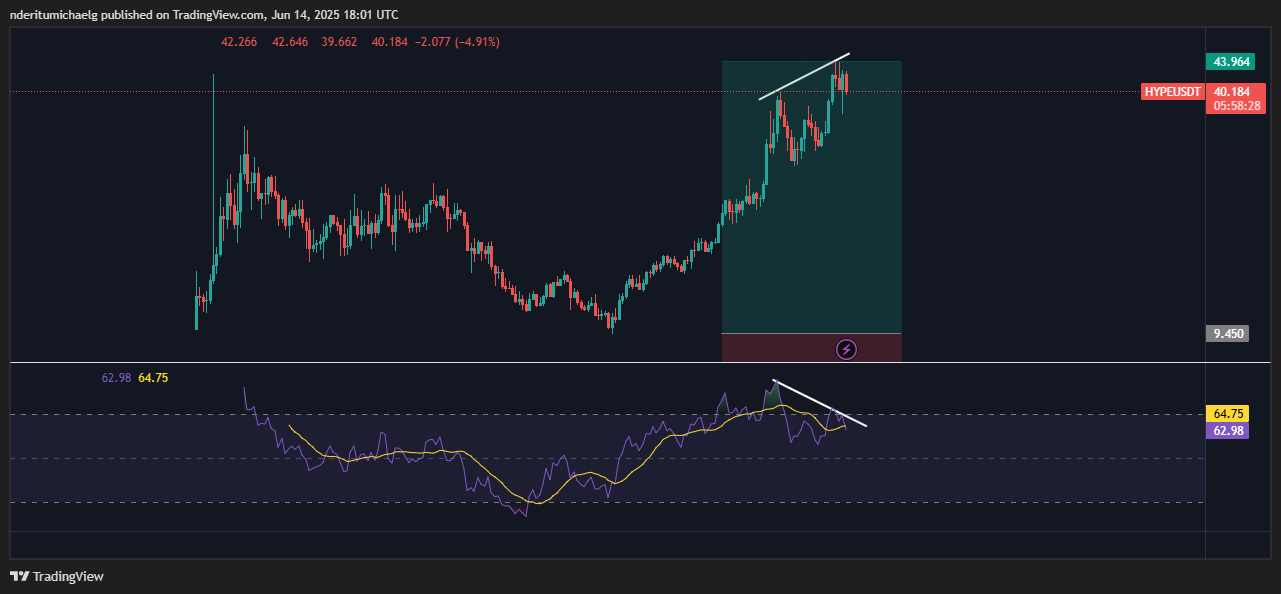 Will Hyperliquid Holders Bow To Bearish Pressure After Its Recent ATH?
