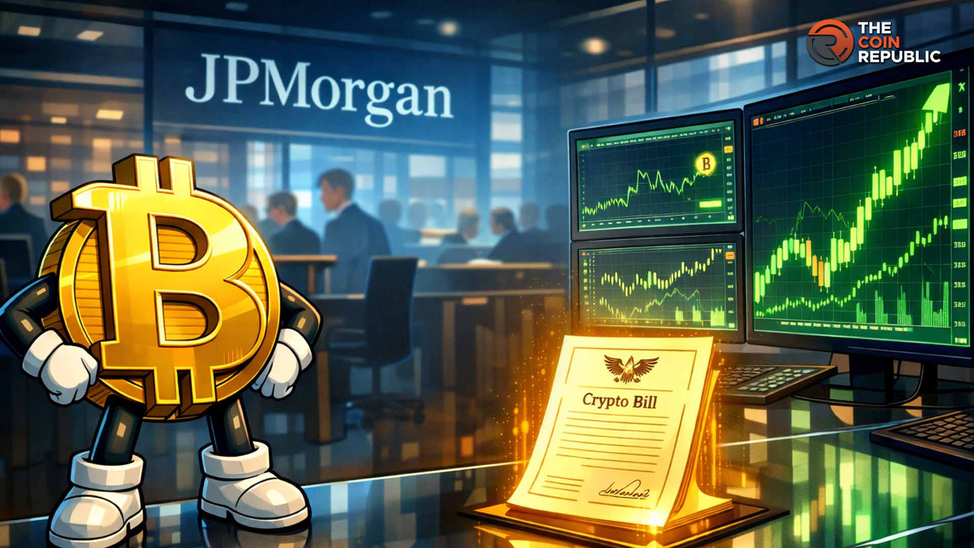 US Crypto Bill Progress Crucial for Crypto Surge: JPMorgan