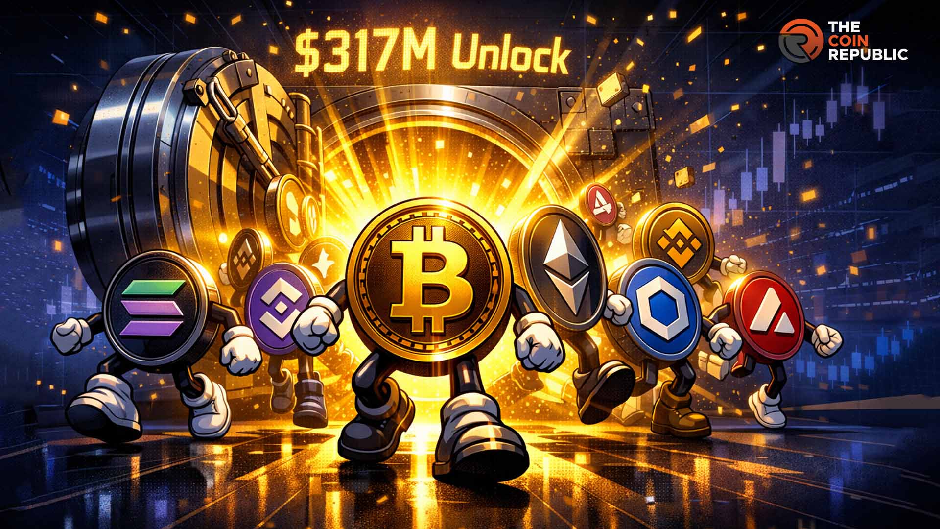 Crypto News: Over $317M in Token Unlocks Scheduled Across 15 Projects