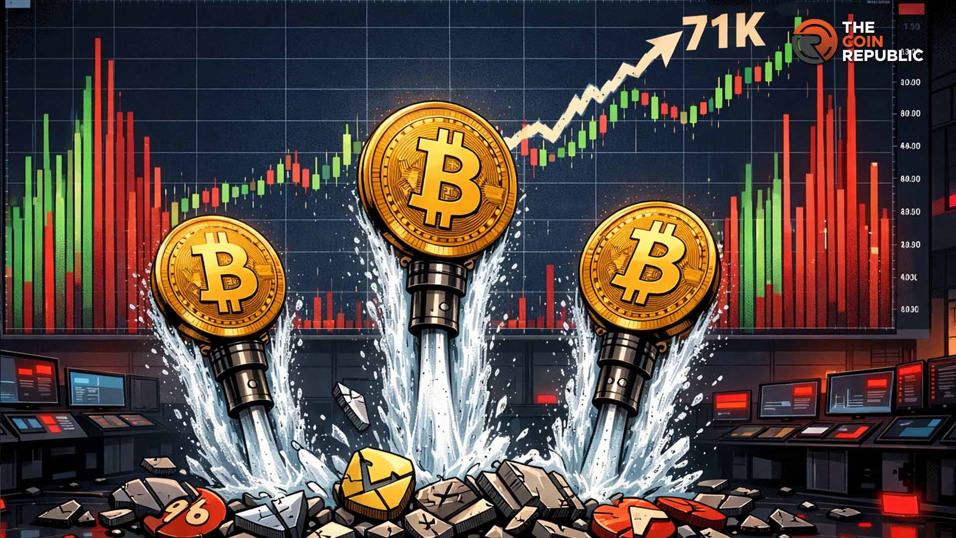 Bitcoin Price Surge to $71K Fueled by Liquidations, Not Demand