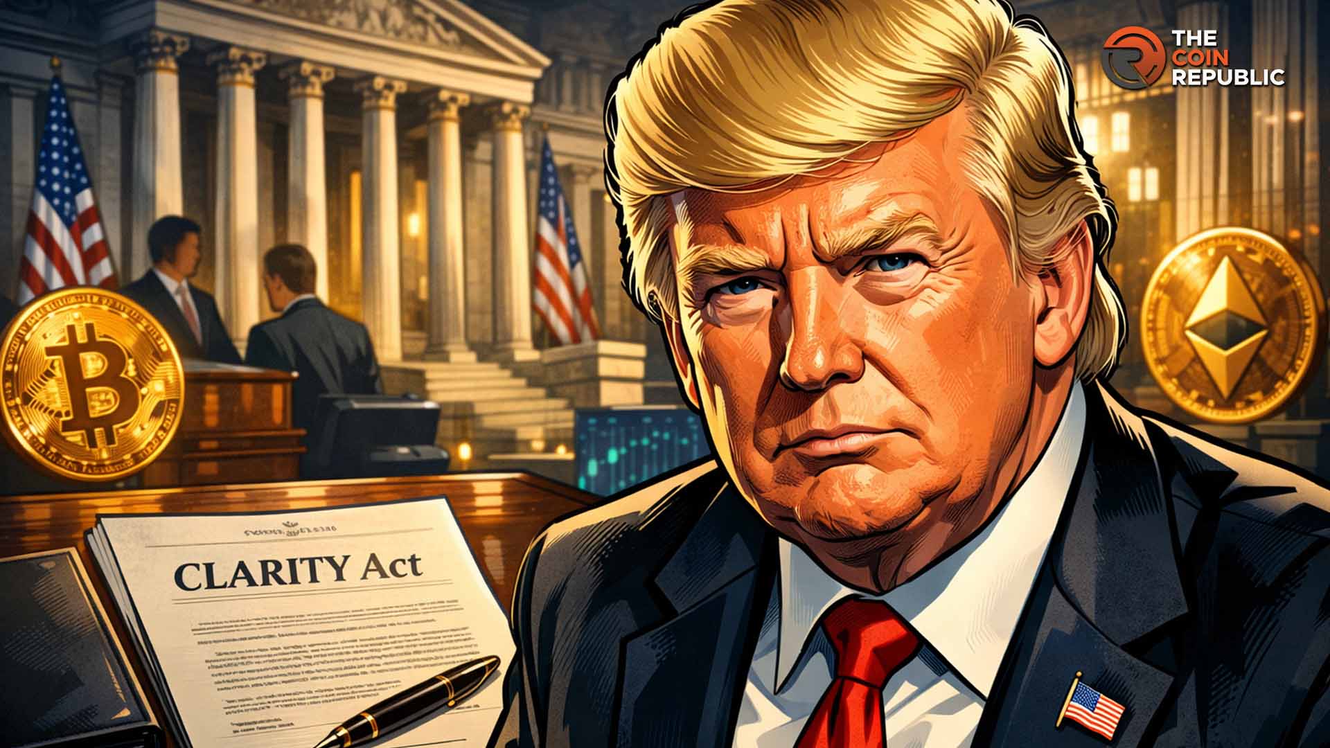 Trump News: President Trump Pressures Regulators to Pass CLARITY Act