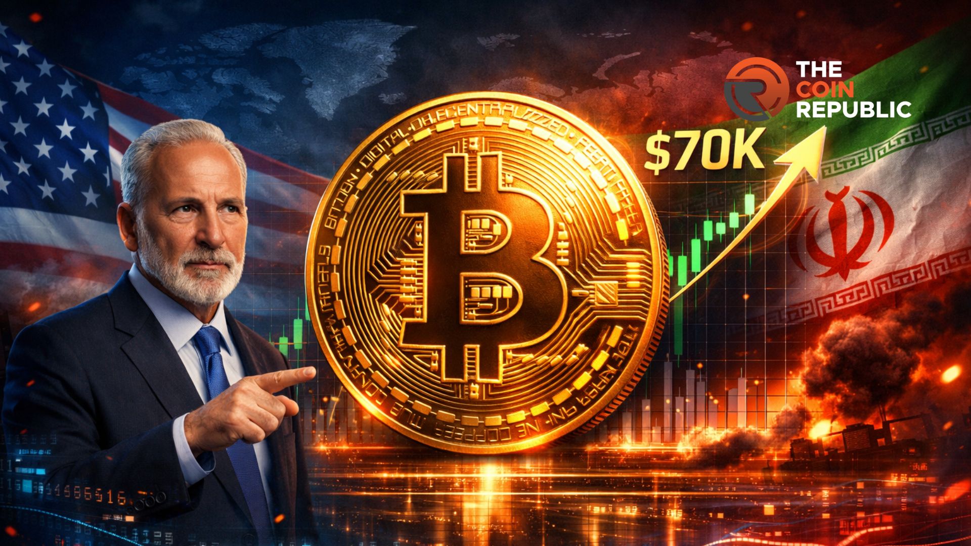Bitcoin News: Peter Schiff Sounds Alarm as Bitcoin Surges Past $70K During U.S.–Iran Conflict