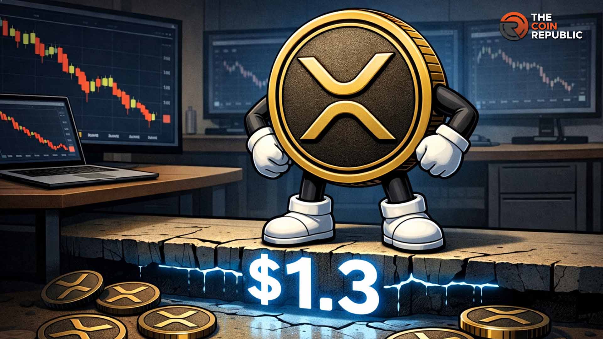 XRP Price Tests $1.3 as 50% of Circulating Supply Falls Into Loss