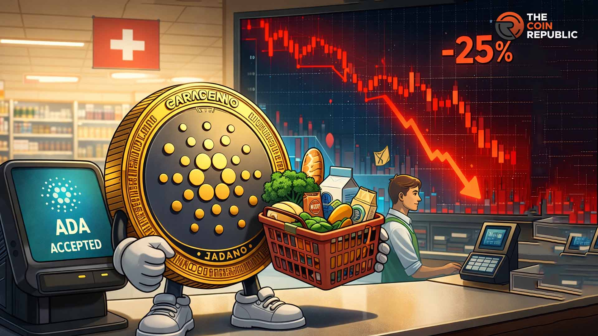 Cardano Price Risks 25% Drop Despite Swiss Supermarket Adoption: Here’s Why