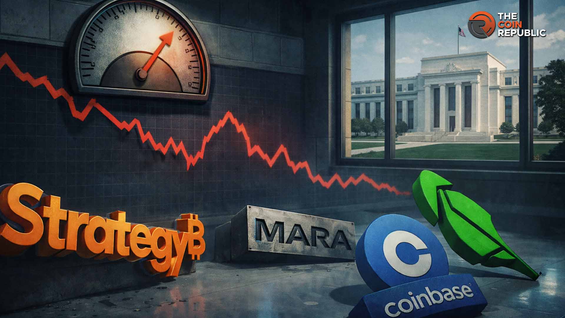 Crypto Stocks Slide as Fed Rate Hike Odds Rise: MSTR, MARA, COIN