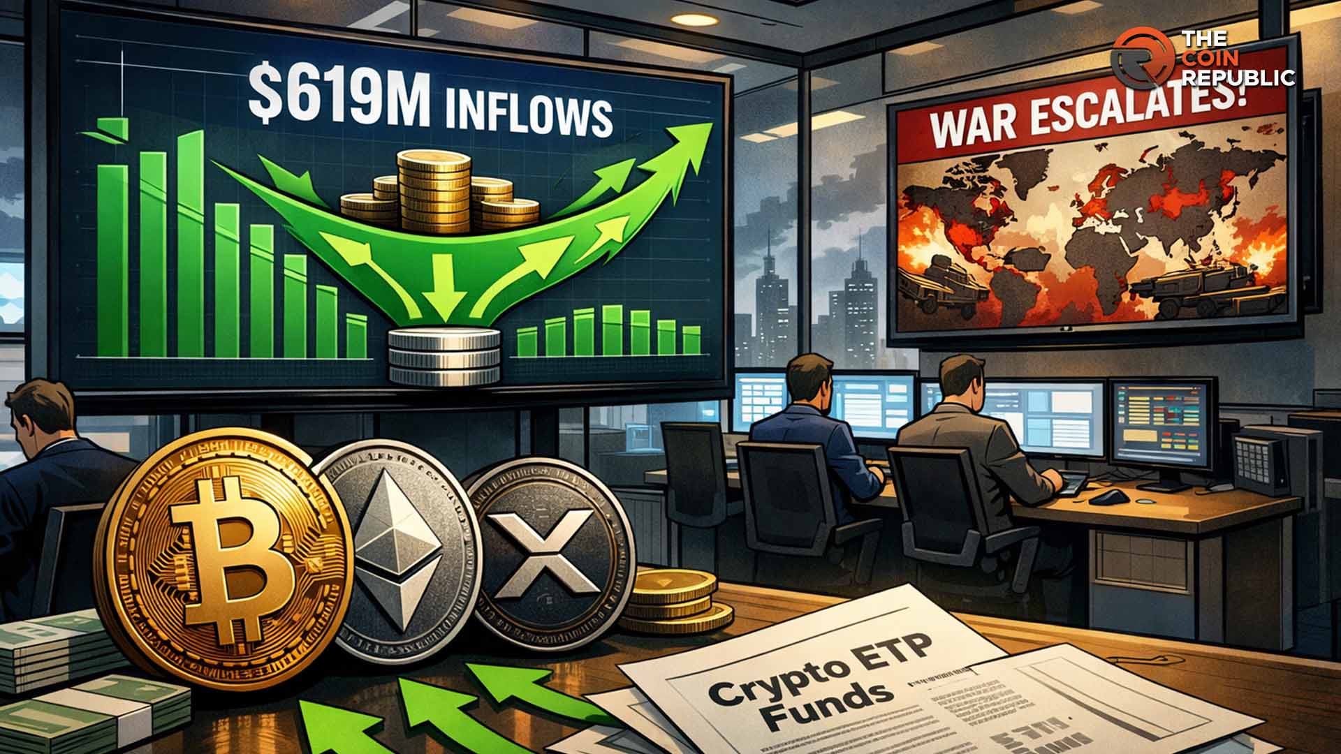 Crypto ETPs Pull $619M Inflows Despite Iran War Market Fear