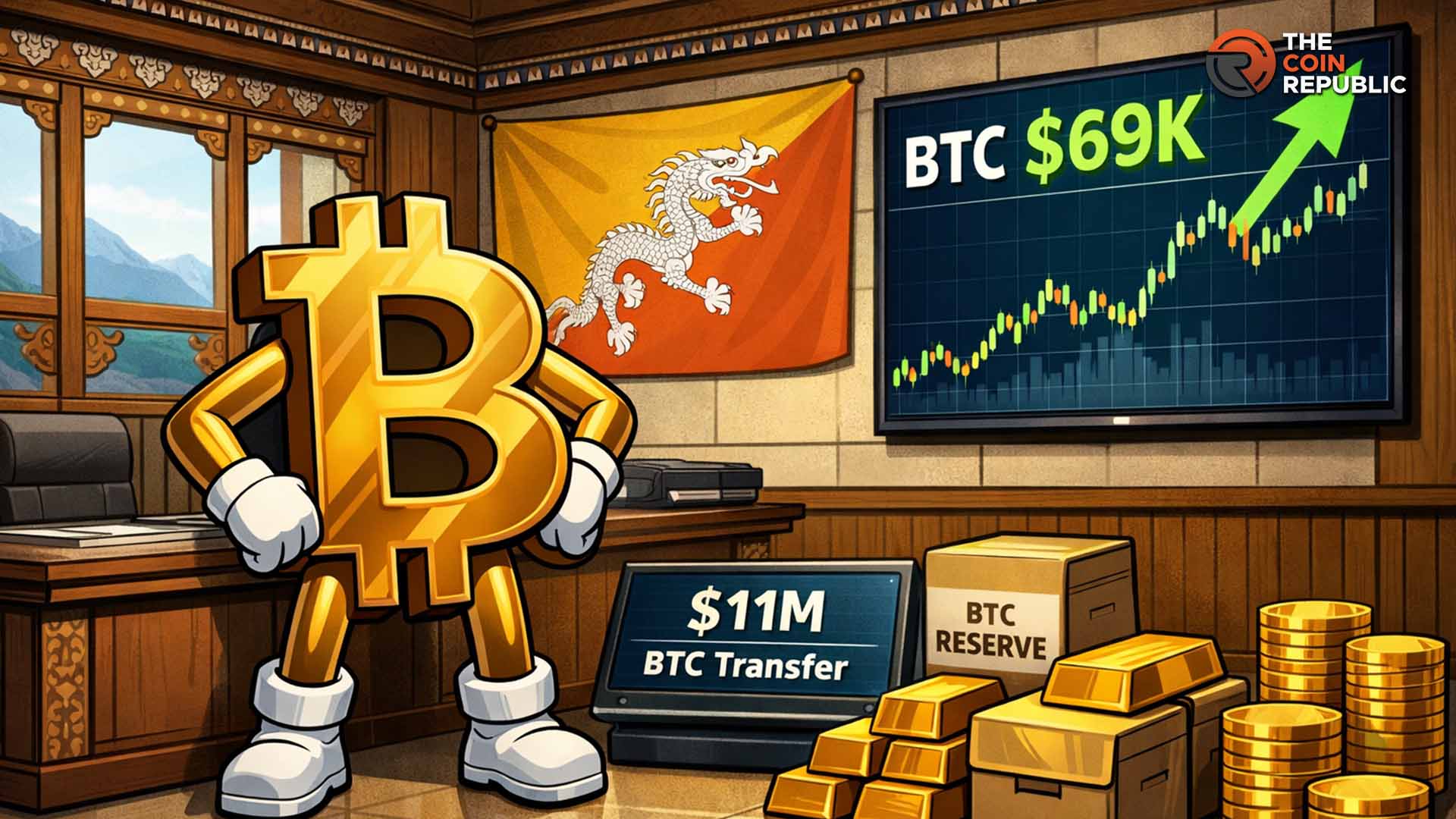 Is Bhutan Govt. Selling Bitcoin? BTC Price Climbs to $71K Despite $11M Move