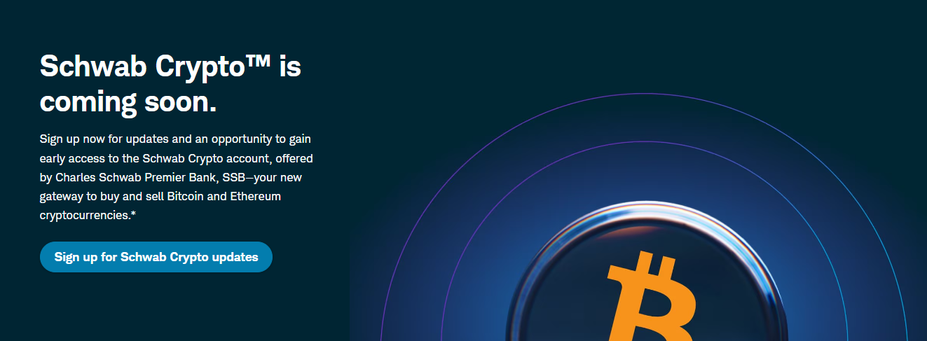 Charles Schwab Opens Crypto Trading Waitlist for Bitcoin and Ethereum, Targets 2026 Launch